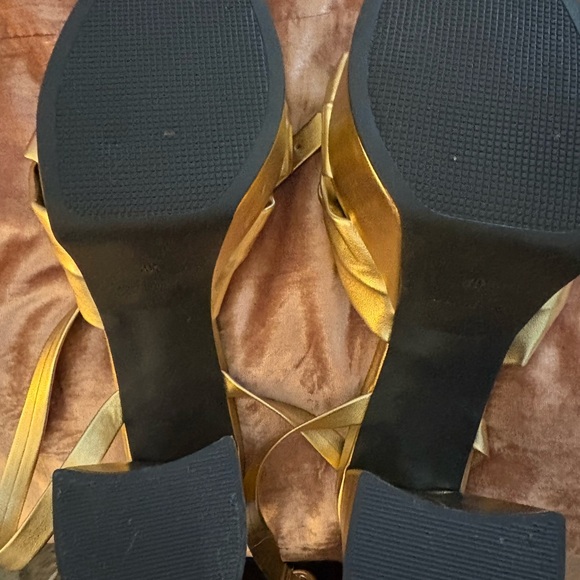 ASOS Gold Strappy Heels - Picture 7 of 8